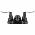 Salle De Bain Usa DFNML800MB Deck Mount Lever Handle Lavatory Faucet - Matte Black SA3029276